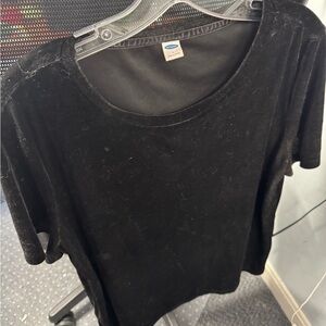 Old navy velvet tee L // 101819